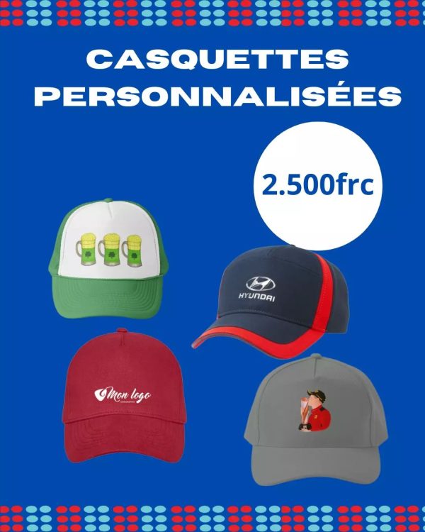 Casquettes personnalisées
