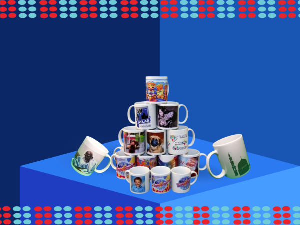 Tasse simple couleur blanche personnalisée